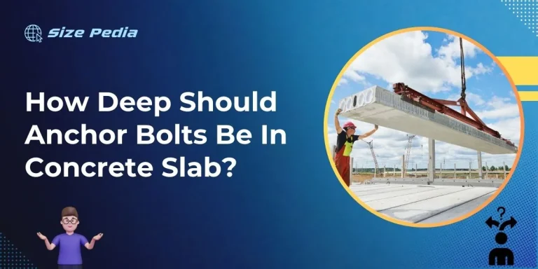 How Deep Should Anchor Bolts Be in Concrete Slab?