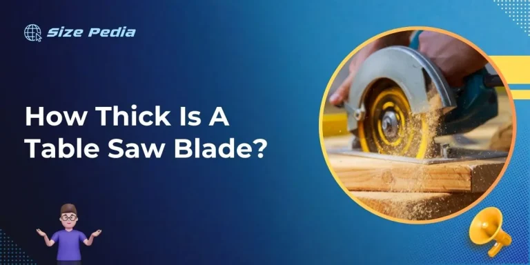 How Thick Is A Table Saw Blade?