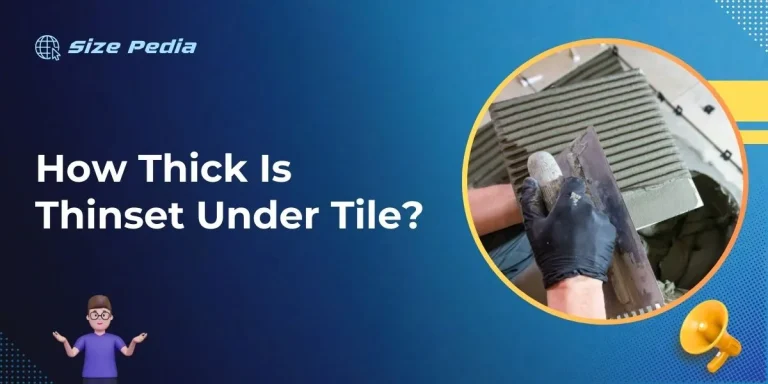 How Thick Is Thinset Under Tile?