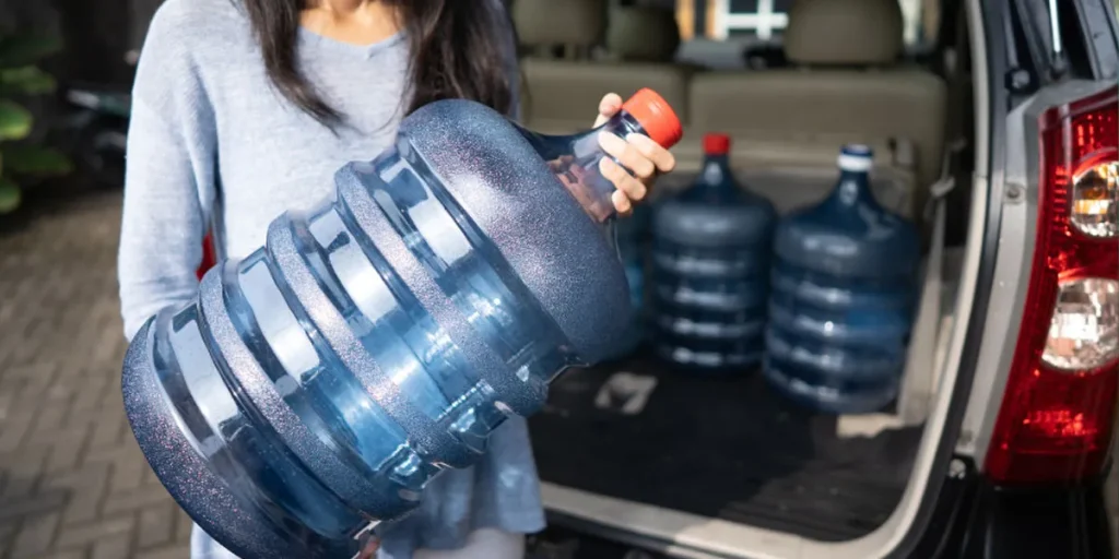 Measuring Up Gallon Of Liquid Water